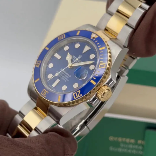 R.Submariner Gold Steel Blue Dial 41mm