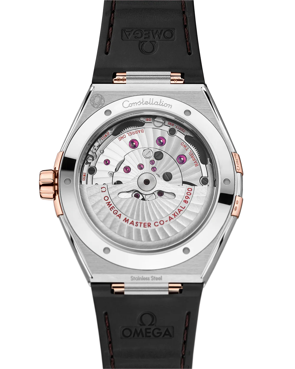 Constellation 41mm Steel Leather Bracelet